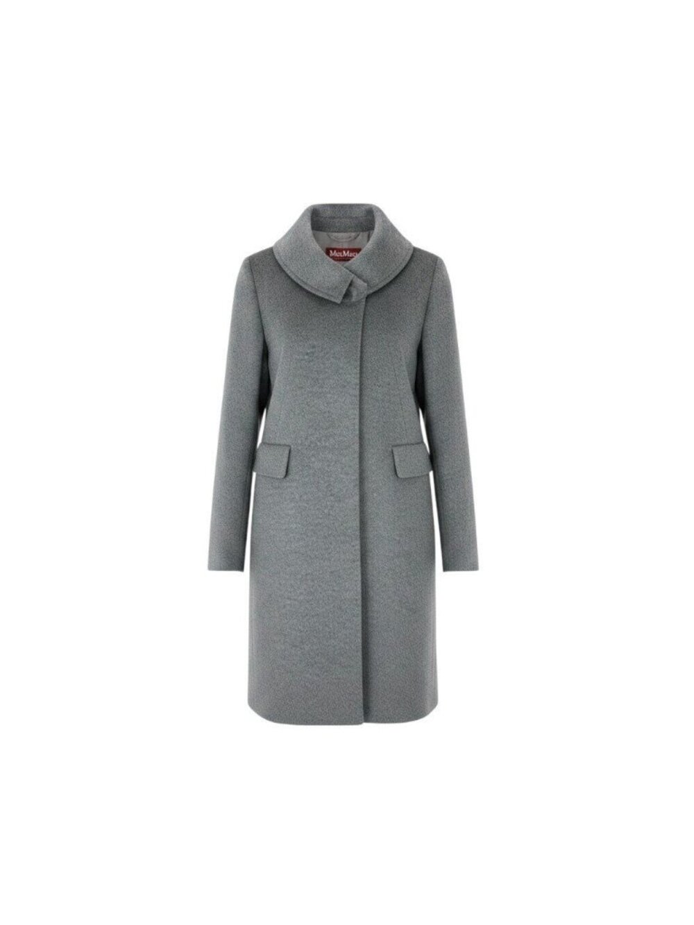 Max Mara Studio Stand Color Coat Long Hiyo Button 42 Gray